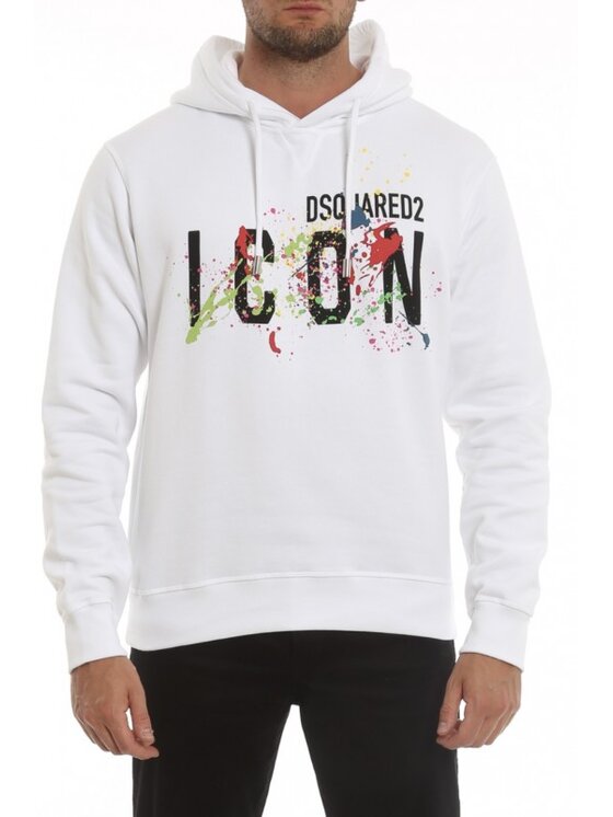 Dsquared2 Dsquared2 Mikina S79GU0072 S25516 100 Bílá Regular Fit