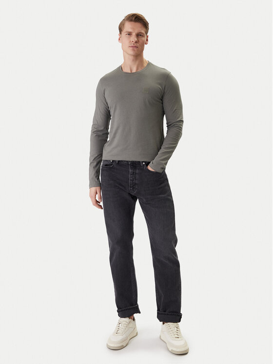 BOSS BOSS S dlhými rukávmi Tacks 50512111 Kaki Regular Fit