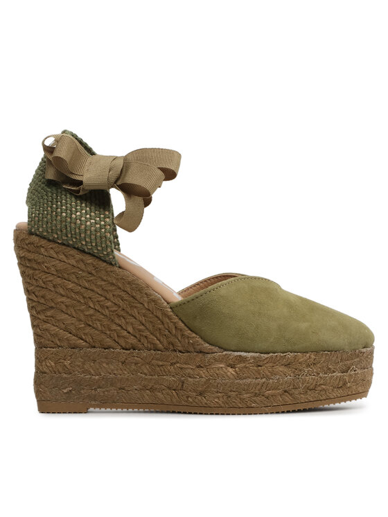 Manebi Manebi Espadrillid Shaped Wedge Espadrilles R 2.1 WH Roheline