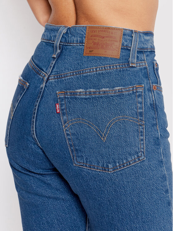 Levi's® Levi's® Farmer 501® Crop 36200-0225 Kék Cropped Fit