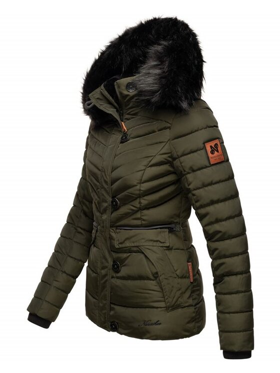 Navahoo Navahoo Kurtka zimowa Wisteriaa Zielony Casual Fit