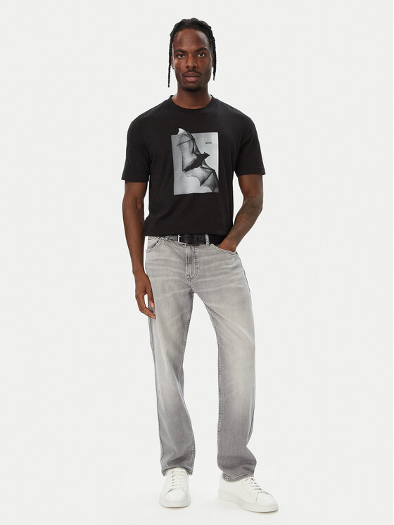 BOSS BOSS Футболка Te_Being 50571288 Чорний Regular Fit
