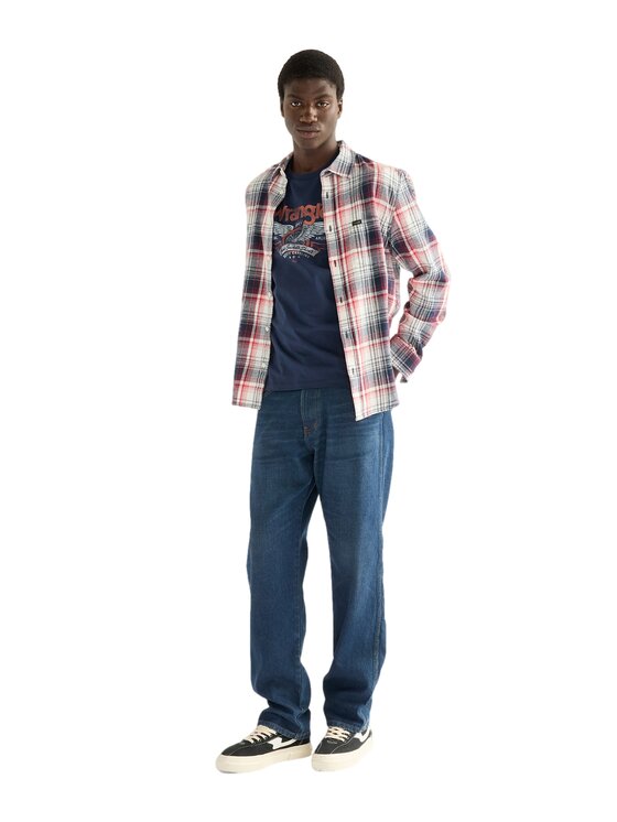 Wrangler Wrangler Jeansy 112388776 Granatowy Regular Fit