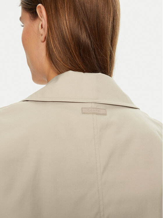 Calvin Klein Calvin Klein Trench 00040WL546 Bej Regular Fit