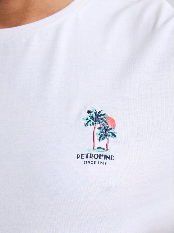 Petrol Industries Petrol Industries T-Shirt M-1050-TSR644 Biały Regular Fit