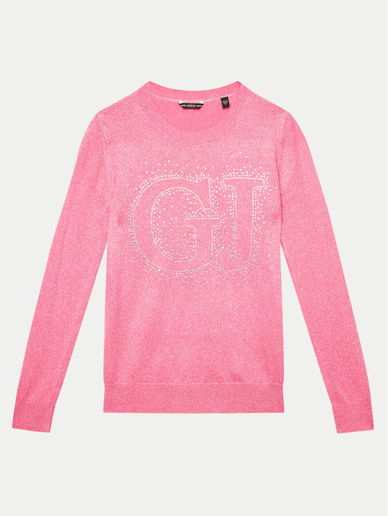 Guess Guess Пуловер J4YR00 Z3FP0 Розов Regular Fit