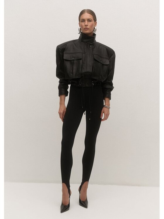 Le Collet Le Collet Legginsy SERENA Czarny Extra Slim Fit