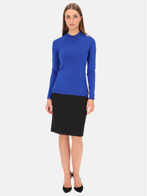 Potis & Verso Potis & Verso Sweter Mai Niebieski Slim Fit