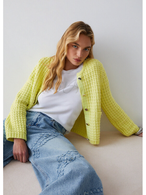Liu Jo Liu Jo Cardigan WA6420MA97P10620 Giallo Regular Fit