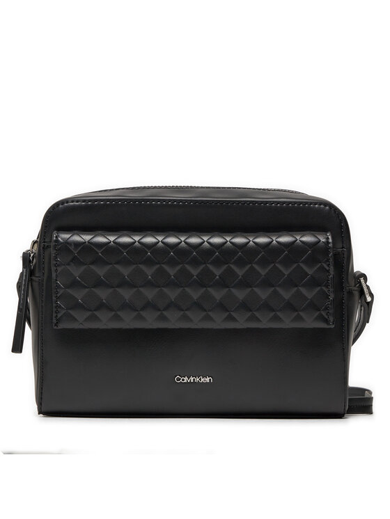 Calvin Klein Ročna Torba Calvin Mini Quilt Camera Bag K60K611884 Črna