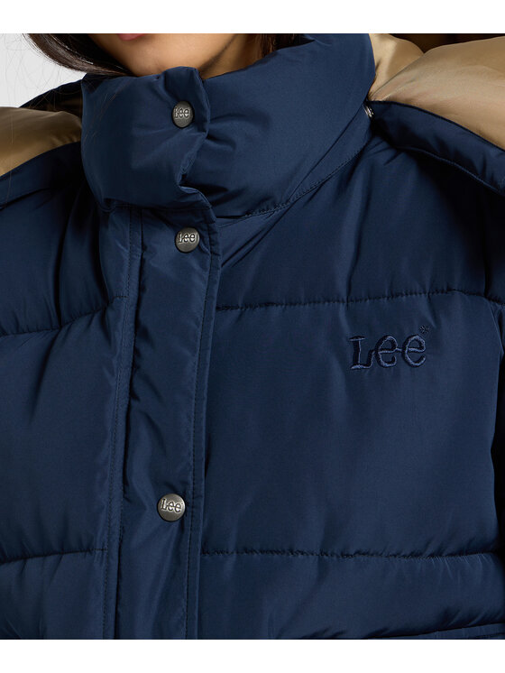 Lee Lee Kurtka puchowa 112371016 Granatowy Regular Fit