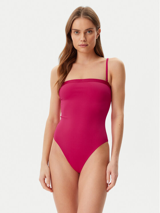 Tommy Hilfiger Tommy Hilfiger Maudymosi kostiumėlis UW0UW05846 Rožinė