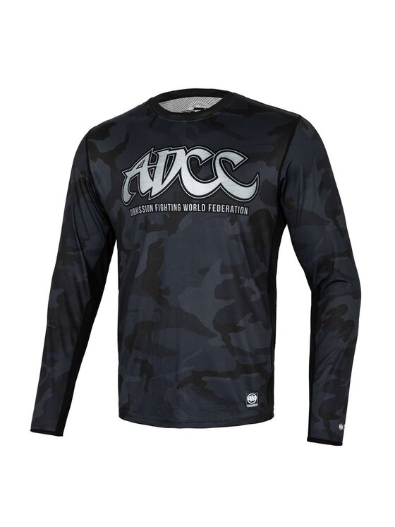 PITBULL PITBULL Koszulka techniczna Longsleeve Mesh Performance Pro plus ADCC Camo L Czarny Regular Fit