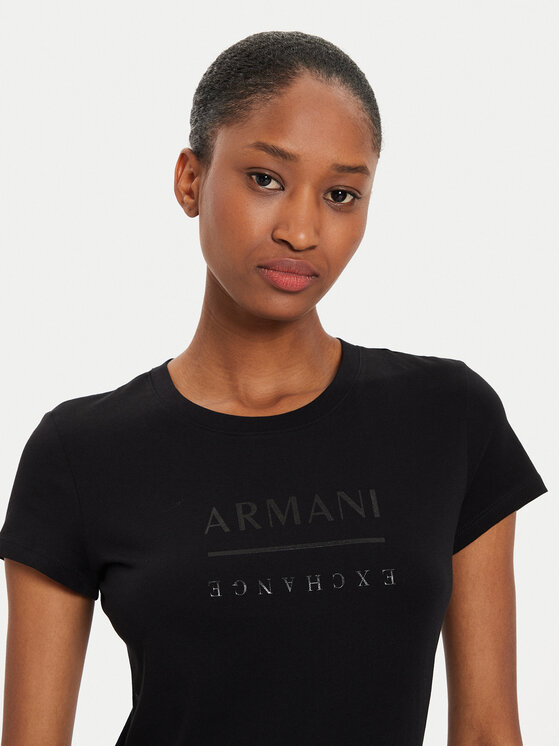 Armani Exchange Armani Exchange T-Shirt 6DYT11 YJ16Z 1200 Černá Slim Fit