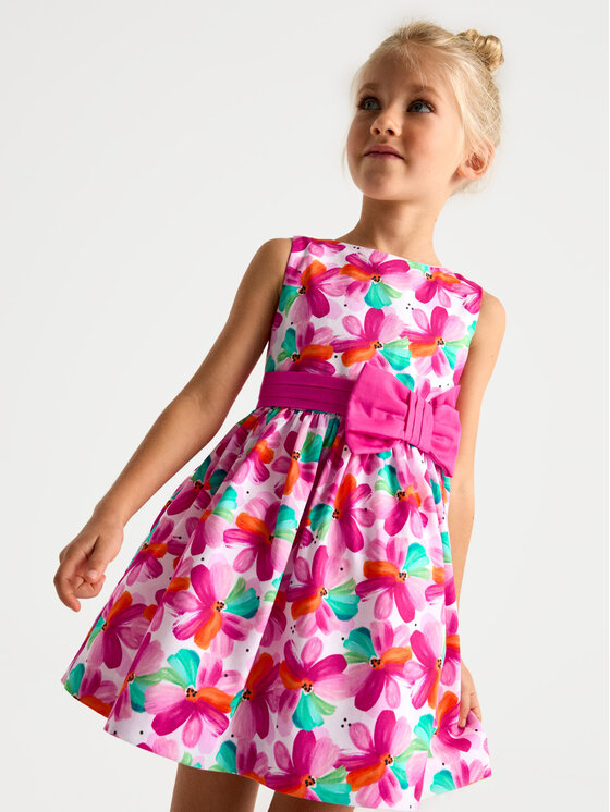 Mayoral Mayoral Elegantes Kleid 3917 Bunt Regular Fit