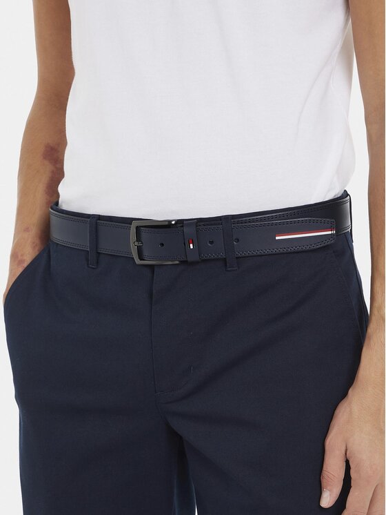 Tommy Hilfiger Tommy Hilfiger Pasek Męski Denton Corporate AM0AM11226 Granatowy