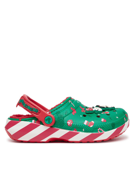 Şlapi Crocs Classic Mickey Xmas Lined Clog 210813 Verde