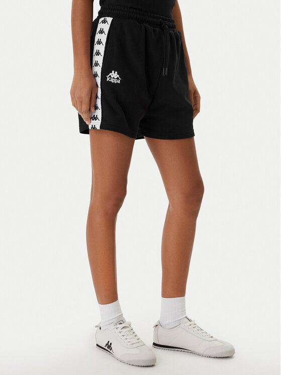 Kappa Szorty sportowe Banda Ivissa 361R6NW Czarny Regular Fit