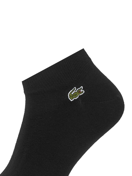 Lacoste Lacoste Unisex trumpų kojinių komplektas (3 poros) RA2917 Juoda