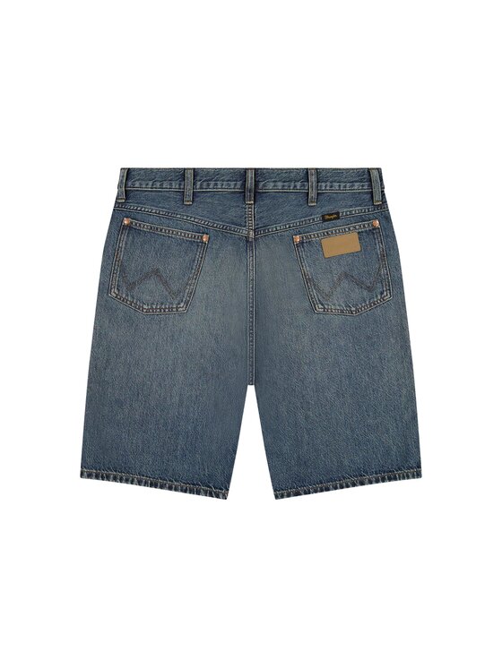 Wrangler Wrangler Szorty jeansowe COWBOY SHORTS Niebieski Regular Fit