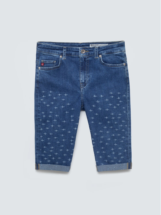 BIG STAR BIG STAR Szorty jeansowe EVITA Niebieski Basic Fit