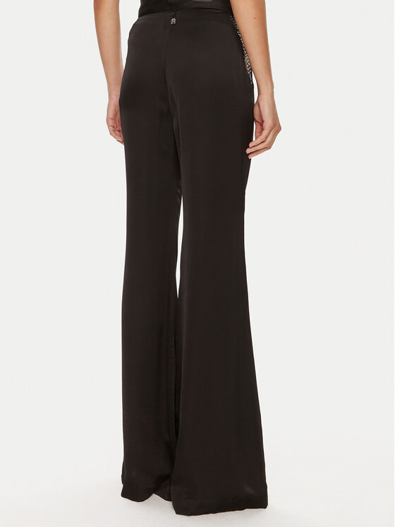 ROTATE ROTATE Παντελόνι υφασμάτινο Malou 112538100 Μαύρο Slim Fit