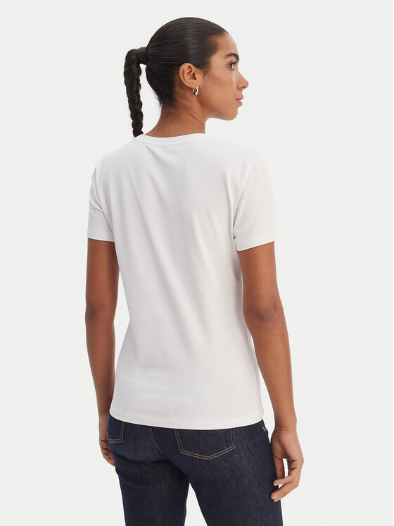 Fracomina Fracomina T-Shirt FR26ST3002J401N5 Biały Regular Fit