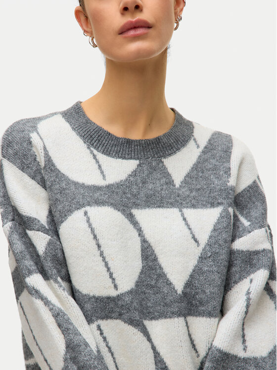 Vero Moda Vero Moda Svetr Love 10331432 Šedá Regular Fit