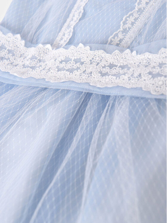 Abel & Lula Abel & Lula Sukienka elegancka 5029 Błękitny Regular Fit