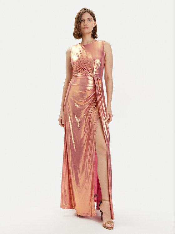 Silvian Heach Silvian Heach Официална рокля GPP24433VE Розов Slim Fit