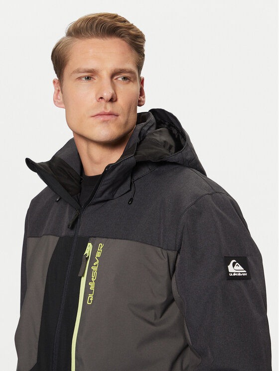 Quiksilver Quiksilver Lyžiarska bunda Dawson EQYTJ03451 Čierna Slim Fit