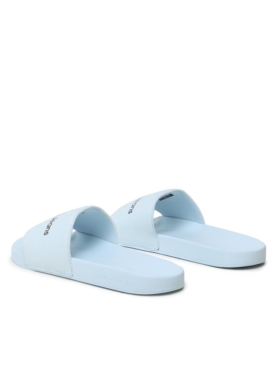 Calvin Klein Jeans Calvin Klein Jeans Nazouváky Slide Monogram Co YW0YW00103 Světle modrá