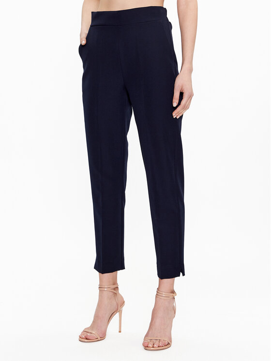 Maryley Pantaloni din material 23EB616/43BL Bleumarin Regular Fit
