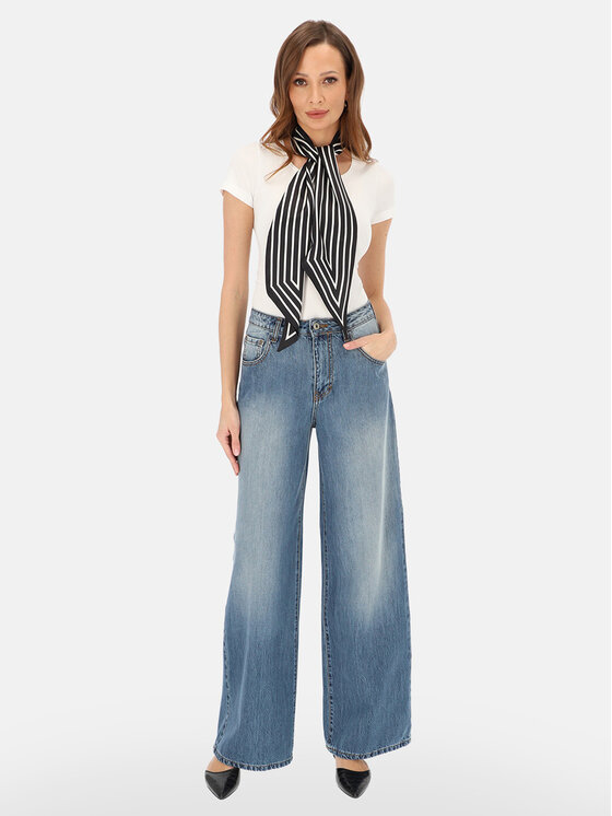 L’AF L’AF Spodnie damskie Hill Niebieski Wide Leg