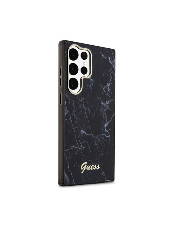 Guess Guess Etui na telefon Marble Collection Czarny