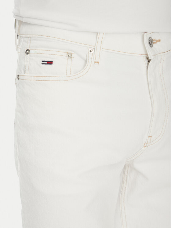 Tommy Jeans Tommy Jeans Jeans kratke hlače Ryan DM0DM20956 Bela Regular Fit