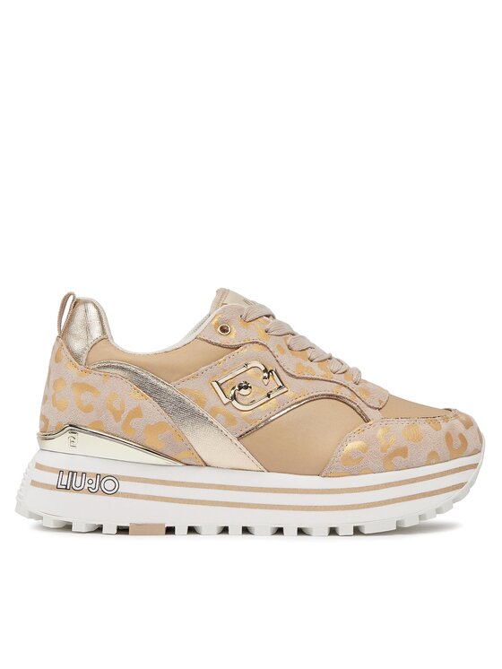 Liu Jo Sneakersy Maxi Wonder 73 BA4059 PX195 Béžová