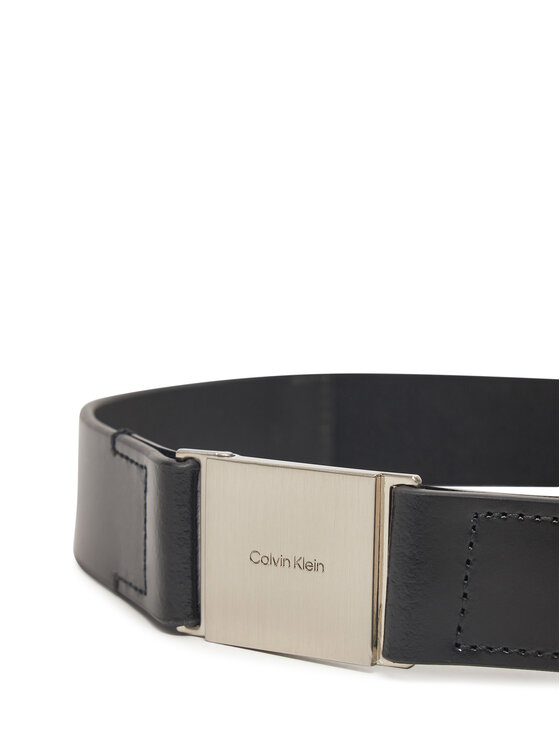 Calvin Klein Calvin Klein Ženski pas Logo Plaque Elasticated Belt 3.0 K60K612931 Črna