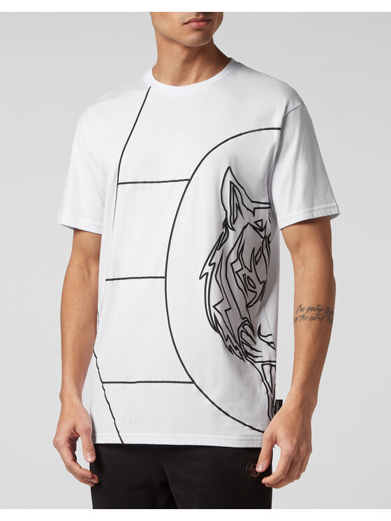 Plein Sport Plein Sport Tričko 4989 Biela Regular Fit