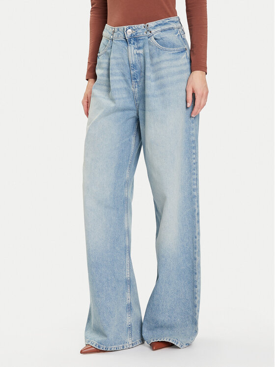 Guess Guess Blugi W5BA3T D0742 Albastru Wide Leg