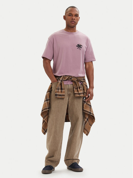 Quiksilver Quiksilver Tričko Elderberry EQYZT08200 Fialová Regular Fit