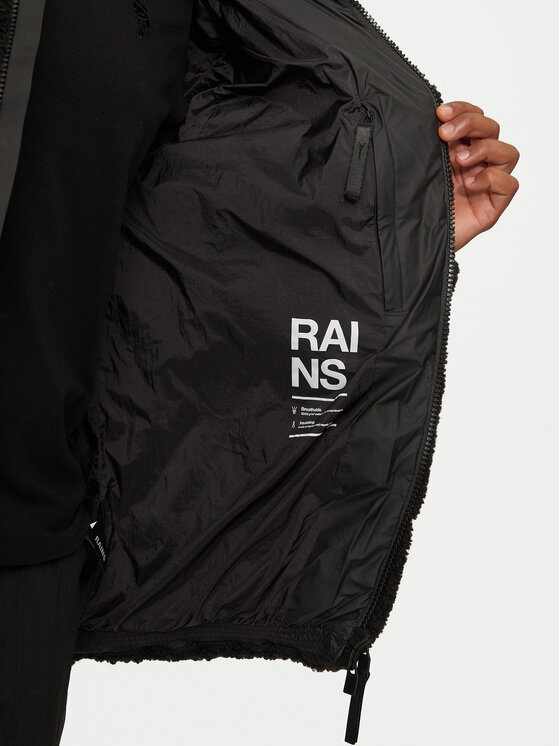 Rains Rains Μπουφάν χειμωνιάτικο 19960 Μαύρο Regular Fit
