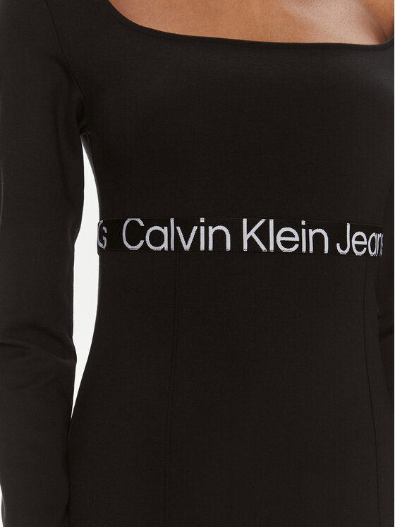 Calvin Klein Jeans Calvin Klein Jeans Haljina za svaki dan J20J221989 Crna Slim Fit