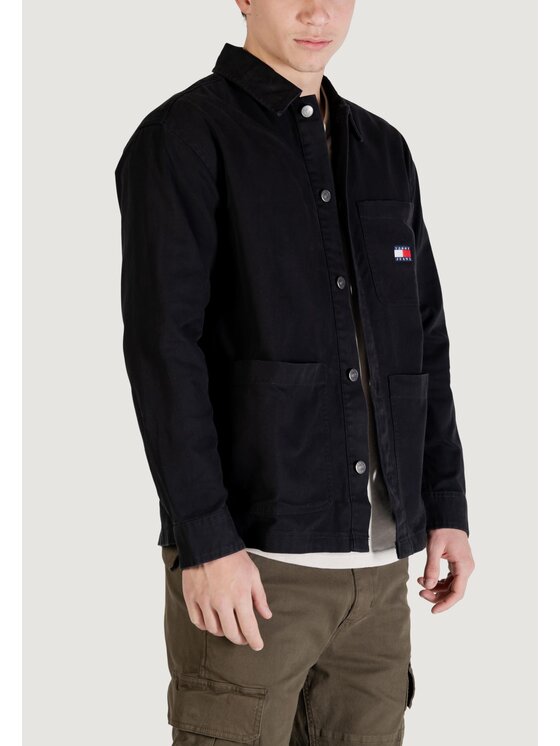 Tommy Jeans Tommy Jeans Πουκάμισο DM0DM20236 Μαύρο Casual Fit