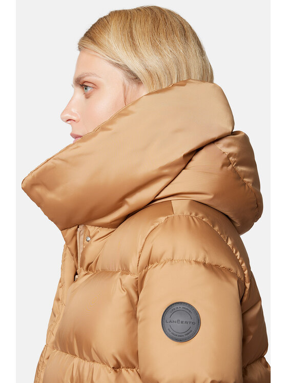 Lancerto Lancerto Kurtka puchowa Sophia KU135223000012 Brązowy Regular Fit