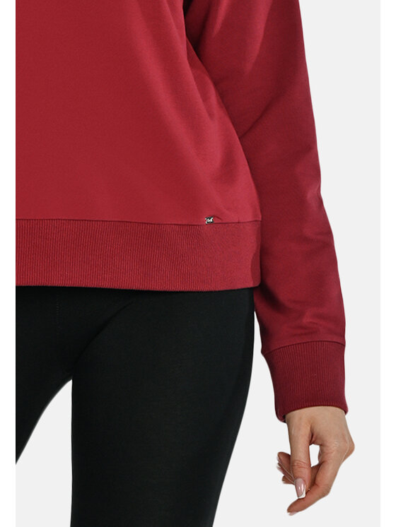 Teyli Teyli Bluzka 643 Czerwony Classic Fit