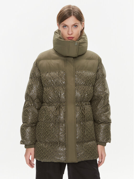 PINKO PINKO Kevad-sügis jope Convalida 101641 A127 Khakivärviline Regular Fit
