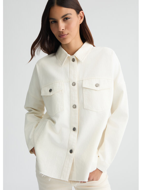 Liu Jo Liu Jo Giacca di jeans UA5165DS06910701 Bianco Regular Fit
