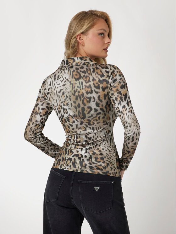 Guess Guess Koszula 142215 Brązowy Classic Fit