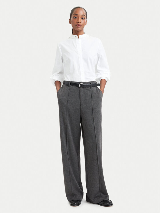 Simple Simple Stoffhose 62SPDD101 Dunkelgrau Regular Fit